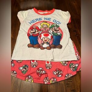 Girls Super Mario Pajama Set